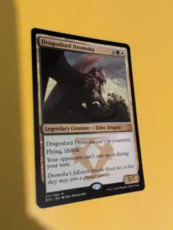 Dragonlord Dromoka. DTK Elder Dragon mythic Magic the Gathering Card. - Image 3