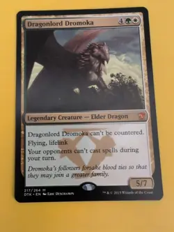 Dragonlord Dromoka. DTK Elder Dragon mythic Magic the Gathering Card. - Image 5