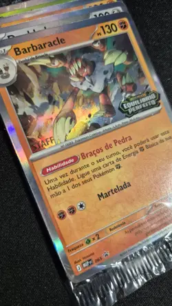 Pokemon Perfect Order Prerelease Staff Promo all 4 stamped cards - Portuguese - Image 3