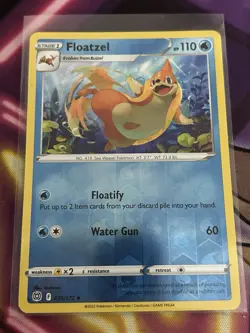 Floatzel 039/172 Reverse Holo Brilliant Stars Pokemon Card NM - Image 1