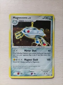 Magnezone DP32 Black Star Promo Cosmos Holo Pokemon Card Played Condition - Image 1