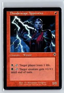 THUNDERSCAPE APPRENTICE - Invasion - MTG Magic the Gathering Card - Common - Image 1