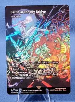 Battle at the Big Bridge Fatal Push Showcase Borderless Foil FCA 009 MTG 🔮 M/NM - Image 1