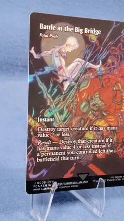 Battle at the Big Bridge Fatal Push Showcase Borderless Foil FCA 009 MTG 🔮 M/NM - Image 5