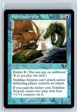 VODALIAN SERPENT - Invasion - MTG Magic the Gathering Card - Common - Image 1