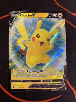 Pikachu V SWSH198 - Ultra Rare Holo Promo Pokemon Card - Near Mint (NM) - Image 1