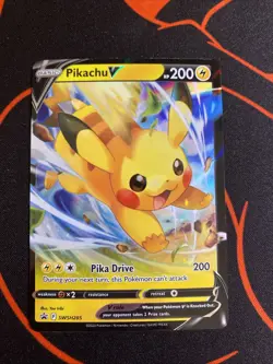 Pikachu V Holo Promo Pokemon SWSH: Sword & Shield Promo Cards SWSH285 NM - Image 1