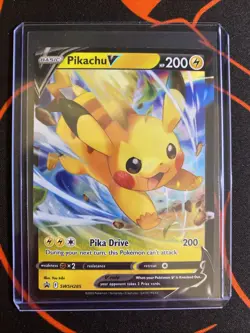Pikachu V Holo Promo Pokemon SWSH: Sword & Shield Promo Cards SWSH285 NM - Image 3