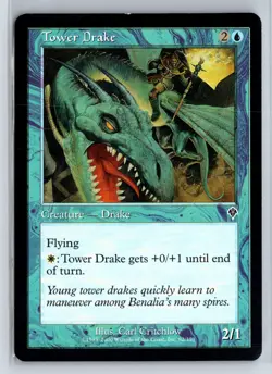 TOWER DRAKE - Invasion - MTG Magic the Gathering Card - Common - Image 1