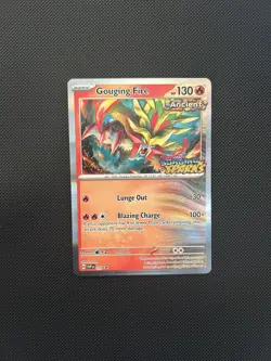 Pokemon TCG Gouging Fire 151 STAFF Stamp Surging Sparks Promo NM - Image 1