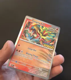 Pokemon TCG Gouging Fire 151 STAFF Stamp Surging Sparks Promo NM - Image 3