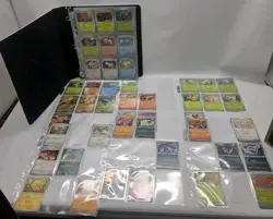 151 pokemon cards lot english 150 Plus Cards And 12 Energy In Protcive Binder - Image 1
