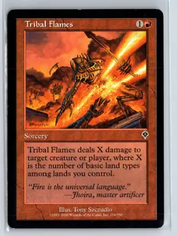 TRIBAL FLAMES - Invasion - MTG Magic the Gathering Card - Common - Image 1