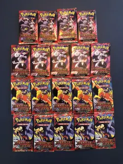 Destined Rivals - 19 Sealed Booster Packs Pokemon TCG Half Booster Box - Image 1