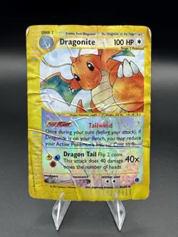 Pokemon TCG Dragonite Expedition Base Set - 9/165 - Reverse Holo - Heavily DMG - Image 1