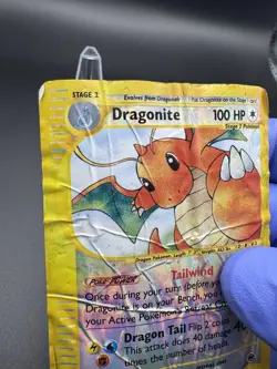 Pokemon TCG Dragonite Expedition Base Set - 9/165 - Reverse Holo - Heavily DMG - Image 2