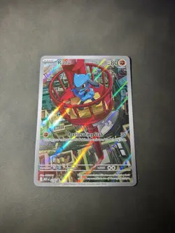 Pokemon TCG RIOLU #010 ME Black Star PROMO Illustration Rare - Image 1