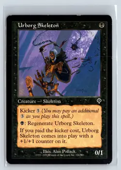 URBORG SKELETON - Invasion - MTG Magic the Gathering Card - Common - Image 1