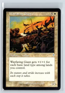 WAYFARING GIANT - Invasion - MTG Magic the Gathering Card - Uncommon - Image 1