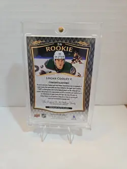 1/1 RPA 23-24 Upper Deck Stature LOGAN COOLE Rookie Patch Auto One Of One - Image 2