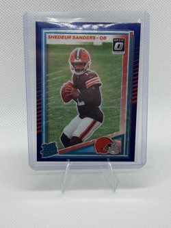 2025 Donruss Optic Shedeur Sanders RC #306 Blue Scope - Image 1
