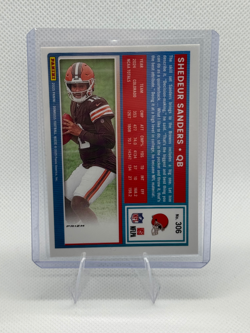 2025 Donruss Optic Shedeur Sanders RC #306 Blue Scope - Image 2