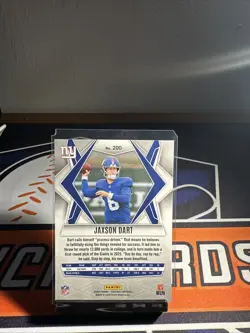 2025 Panini Phoenix #200 Jaxon Dart Hyper Prism - NY Giants - Image 2
