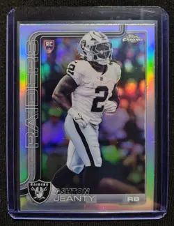 2025 Topps Chrome Ashton Jeanty RC Refractor #322 - Image 1