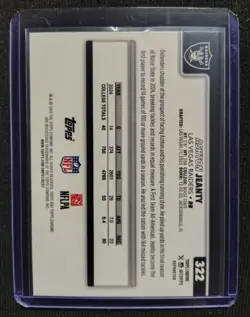 2025 Topps Chrome Ashton Jeanty RC Refractor #322 - Image 2