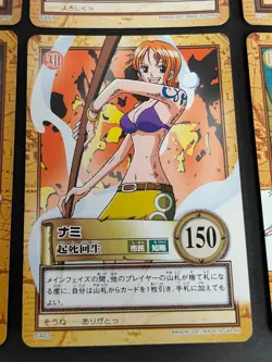 One Piece Bandai Card Carddass Hyper Battle Nami lot C403 C404 C461 C493 eb337 - Image 3