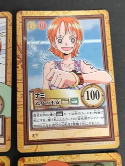 One Piece Bandai Card Carddass Hyper Battle Nami lot C403 C404 C461 C493 eb337 - Image 5