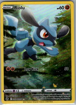 Riolu GG26/GG70 Crown Zenith: Galarian Gallery - Pokemon Card - NM - Image 1