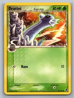 Dratini (Delta Species) Dragon Frontiers #46/101 Common Pokemon Card - Image 1