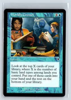 WORLDLY COUNSEL - Invasion - MTG Magic the Gathering Card - Common - Image 1