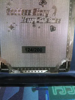 Rem Re:Zero MXR Gold Metal Card NM Anime Goddess Doujin Waifu Serial # 124/200 - Image 4