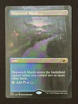 1x MTG Shipwreck Marsh (Borderless) - Innistrad: Midnight Hunt (MID) #285 - Image 1