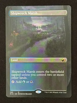 1x MTG Shipwreck Marsh (Borderless) - Innistrad: Midnight Hunt (MID) #285 - Image 3