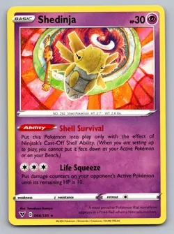 SHEDINJA 066/185 RARE VIVID VOLTAGE POKEMON LP - Image 1