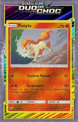Ponyta Reverse - SL09:Duo De Choc - 17/181 - Carte Pokemon Neuve Francaise - Image 1