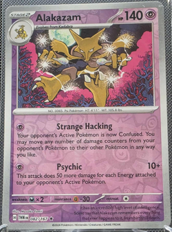 Alakazam 082/167 Reverse Holo Twilight Masquerade TWM NM/M Pokemon TCG - Image 1