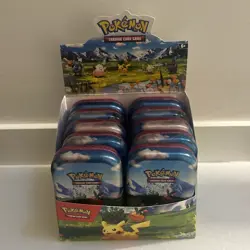 EMPTY Ascended Heroes Mini Tins Display Pokemon TCG 2 Art Sets 10 Empty Tins - Image 1