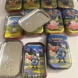 EMPTY Ascended Heroes Mini Tins Display Pokemon TCG 2 Art Sets 10 Empty Tins - Image 3