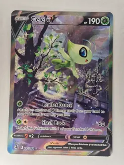 2021 Pokemon Fusion Strike 245/264 Celebi V Alt Art NM - Image 1