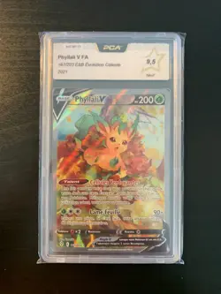 Carte Pokemon : Phyllali V 167/203 PCA 9.5 Evolution Celeste Francaise - Image 1