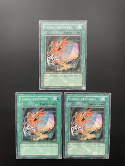 Yugioh Fusion Recovery CRV-EN038 Unlimited Edition Common Damaged X3 - Image 1