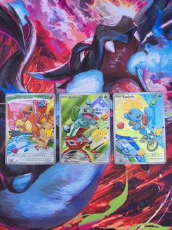 Pokemon TCG First Partner Illustration Collection Series 1 Kanto GEN 1 Starters - Image 3