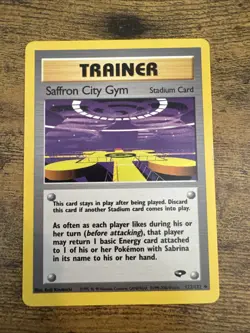 Pokemon TCG Saffron City Gym Gym Challenge 122 Regular Unlimited Uncommon - Image 1