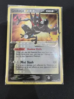 Pokemon TCG Greninja Gold Star SWSH144 25th Celebrations Promo Card Sealed - Image 1