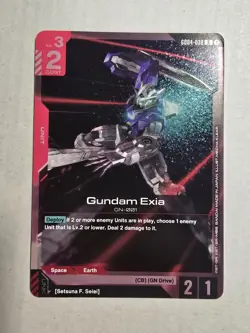 Gundam Exia GD04-038 R Phantom Aria Rare Foil New Gundam Card Game NM/M - Image 1