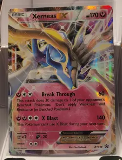 Pokemon TCG XY149 Xerneas EX Black Star Promo Holo Card 2016 NM - Image 1